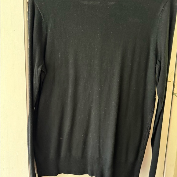 Black cardigan with lace detail - Picture 2 of 4